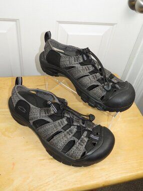 Keen Men's NEWPORT H2 Water Sandals Black/Steel 1022252 Size 9.5